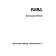 SABA HIFI STUDIO FREIBURG TC G Instrukcja Obsługi